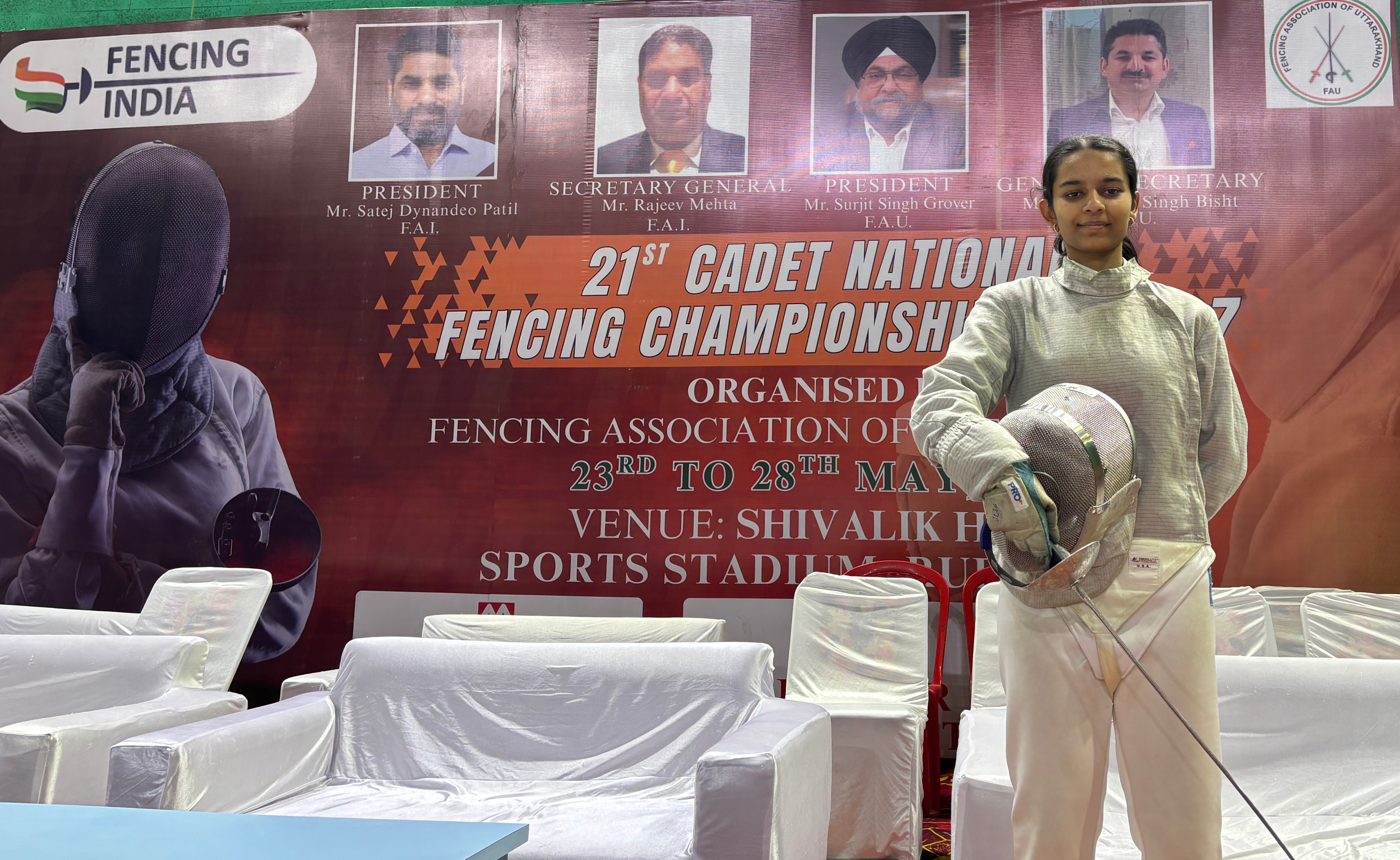 Nandini Jain at Cadet National Fencing Championship